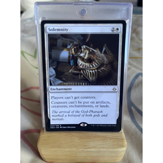 การ์ด MTG Solemnity White Magic the gathering EDH รุ่น HOU สภาพ Nm