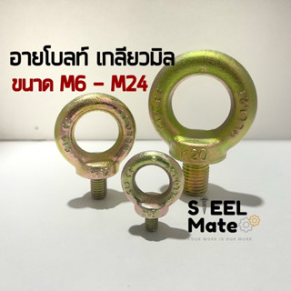 อายโบลท์ เกลียวมิล M6-M24 ชุบรุ้ง Eye Bolt