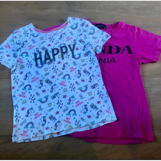 ส่งต่อเสื้อยืดลูกสาว Primark แถมเสื้อยืดตัวชมพู Size 5-6Y (116cm)