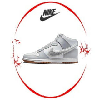 ของแท้ 100 % Nike Dunk High รองเท้าผ้าใบหุ้มข้อสูงกันลื่น