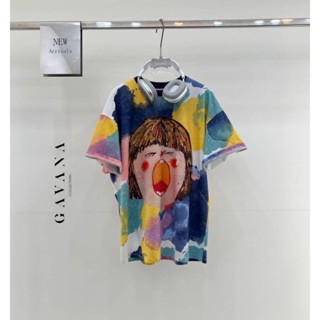 📌ทักก่อนสั่ง📌เสื้อยืดสกรีนลายการ์ตูนร้องไห้ oversize อก46” Gavana