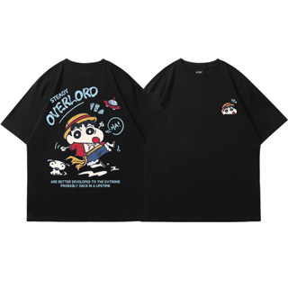 Crayon Shin-chan อะนิเมะเสื้อยืดนักเรียนแขนสั้นฤดูร้อนผ้าฝ้าย ins