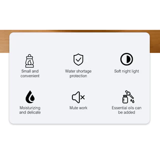 Goose Hours เครื่องทำความชื้นอโรม่าแบบพกพา Portable Aroma Diffuser Air Humidifier LED Light 120ML ชาร์จ USB
