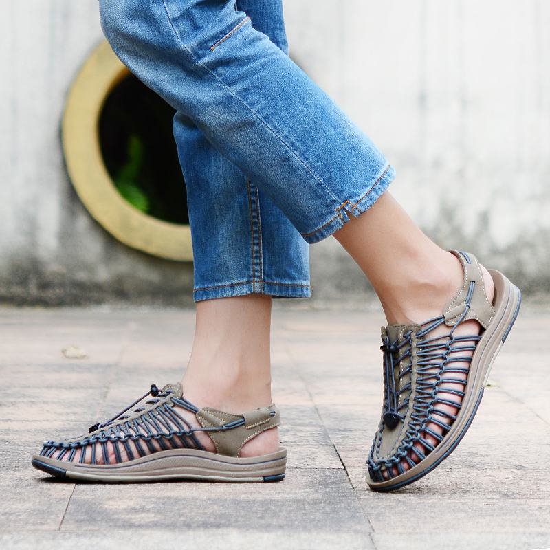 299-THB 🔥 จัดส่งด่วน 🔥 จัดส่ง 1-2 วัน รองเท้าแตะรัดส้น เชือกถักสาน รองเท้าเดินป่า SD31 - รูปที่ 5