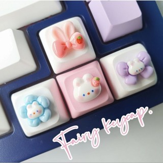 Keycap คีย์แคปนูน ลายกระต่าย ราคาต่อชิ้น สำหรับ Mechanical​ Keyboard