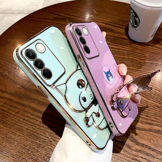 เคส TPU คุโรมิ มีกนะจก ขอบตรง สำหรับ Vivo V27 V27pro Y71 Y12A Y12S Y20 Y20S Y20I Y12A Y12S Y12 Y15 Y17 Tpu กันกระแทก