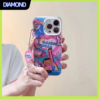 💲คูปองเคลม💲เคสไอโ case for iphone 11 12 ตัวการ์ตูน เคส 14 13 12 11 pro max กระจกเงา การป้องกันอย่างเต็มที่