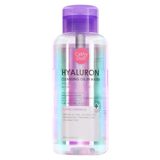 Cathy doll Hyaluron Cleansing Oil in Water 500ml ล้างเมคอัพ ไฮยาลูรอน คลีนซิ่ง ออยล์อินวอเตอร์ น้องฉัตร