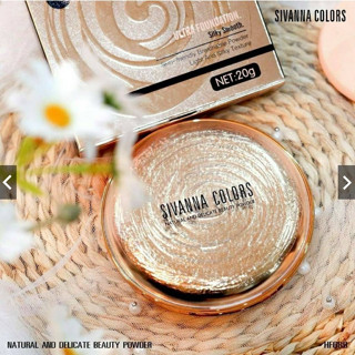 Sivanna Colors Natural And Delicate Beauty Powder 20g #HF689 แป้งพัฟ สิวันนา แป้งหอย เนื้อเนียน ปกปิด