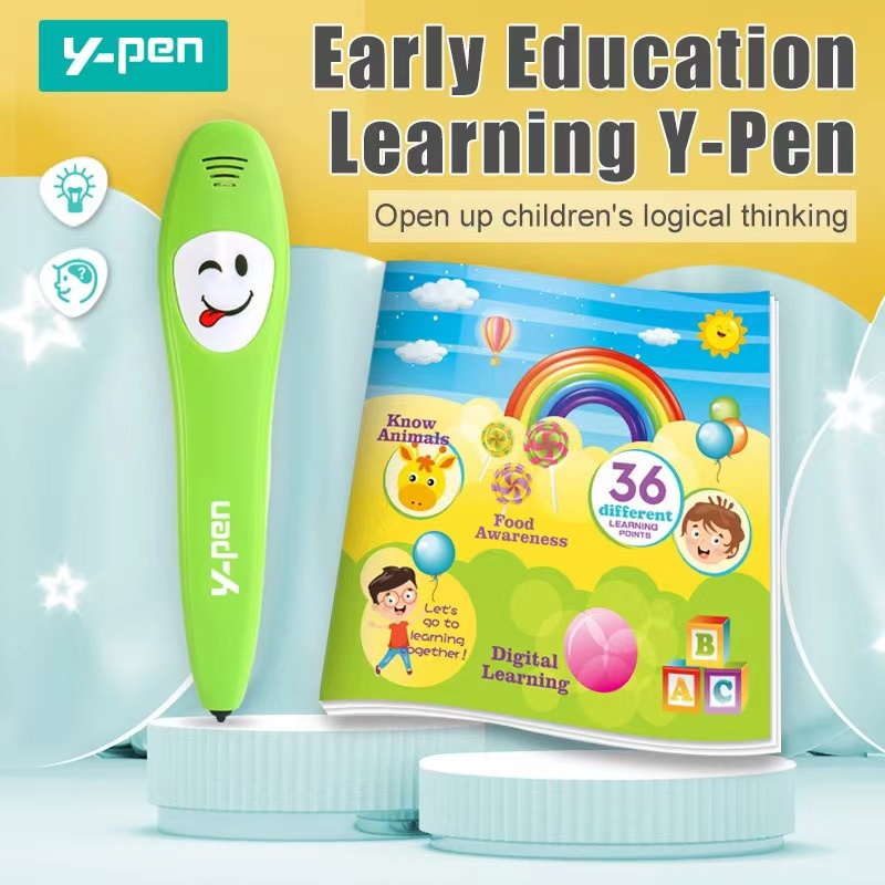 Hi-Pen ปากกาพูดได้อัจฉริยะเสริมพัฒนาการ เรียนรู้ภาษาอังกฤษ พร้อมการ์ด 12 แผ่น