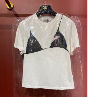 JACQUEMUS PRINT BIKINI COTTON T-SHIRT เสื้อยืด ผ้าสวย ปรื้นลายบิกินี่ สวย เกร๋ อินเทรนด์ ผ้าสวยมาก