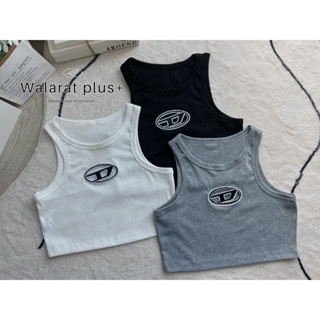 เสื้อก้ามแต่งอกสุดเก๋ ผ้าร่องนำเข้าต่างประเทศ เก๋ๆ