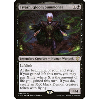 [MTG] Tivash, Gloom Summoner [J22] [BLACK] [RARE] [NORMAL] [ENG] (การ์ดเมจิค / Magic the Gathering)