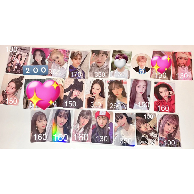 การ์ดแท้ Official พร้อมส่งอัลบั้ม ive NCT newjeans stayc lesserafim ของแท้