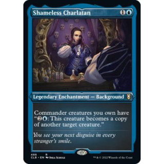 [MTG] SHAMELESS CHARLATAN [CLB] [BLUE] [RARE] [Foil Etched] [ENG] (การ์ดเมจิค / Magic the Gathering)