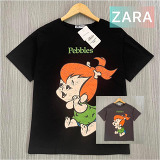 Pebbles เสื้อยืด ป้ายห้อย