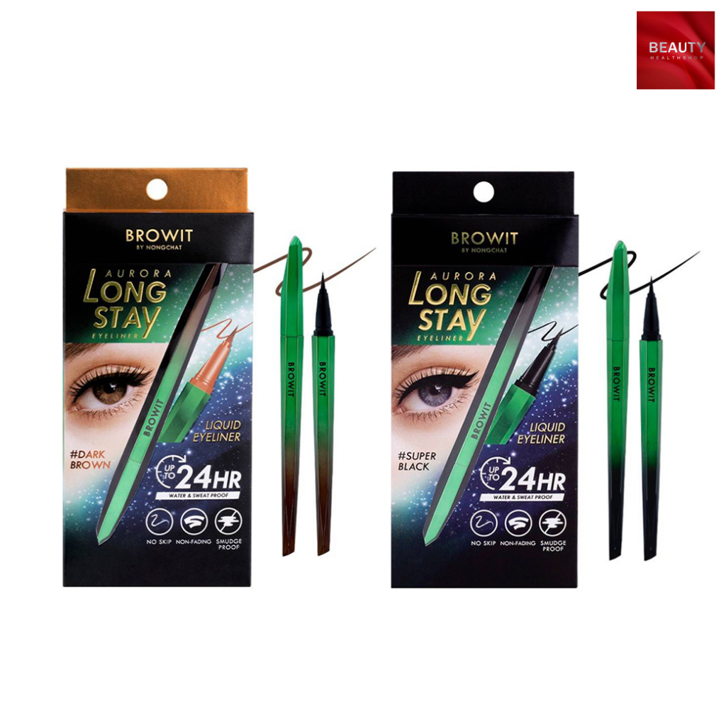 Browit Aurora Long Stay อายไลเนอร์ บราวอิท เส้นคม ติดทน กันน้ำ ไม่แพนด้า