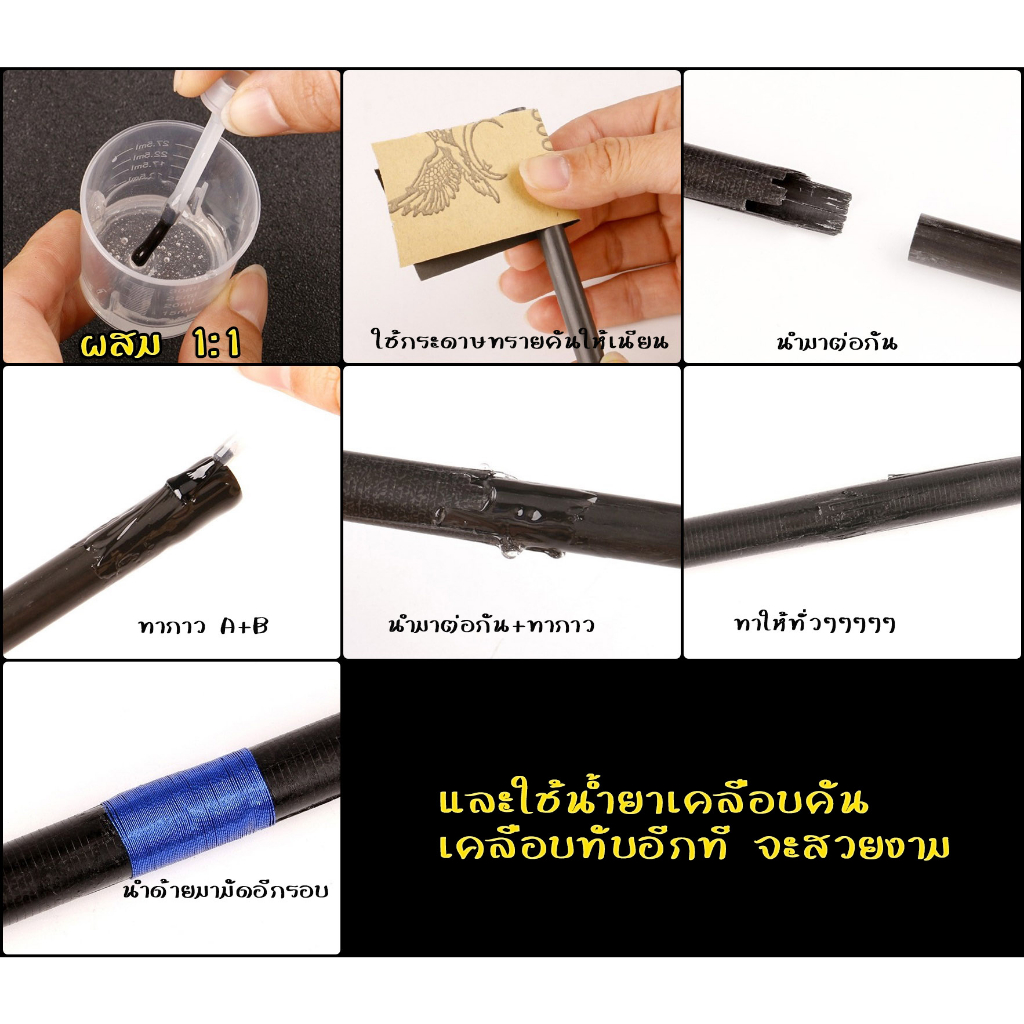 กาวคาร์บอนไฟเบอร์ กาวแข็ง A+B อเนกประสงค์ รูปที่ 2