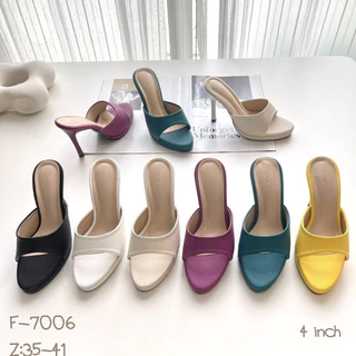 รองเท้าสตรี รองเท้าแฟชั่น ส้นสูง4นิ้ว รหัสสินค้า F-7006 NIWA SHOES