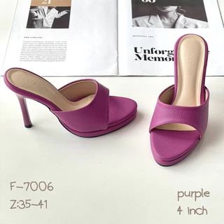 รองเท้าสตรี รองเท้าแฟชั่น ส้นสูง4นิ้ว รหัสสินค้า F-7006 NIWA SHOES
