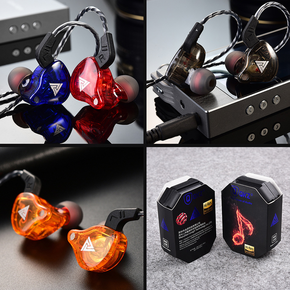 Qkz AK6 ชุดหูฟังไมโครโฟนเบส Sports Earphones Dynamic Earbuds with Microphone Headset Subwoofer Bass AK6 Pro