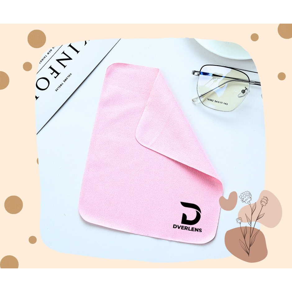 ผ้าเช็ดแว่น ผ้าเช็ดเลนส์ แบบคละสี Dver Lens : Super lens cleaning cloth ลดคราบมัน ลดรอยนิ้วมือ ซักได้ ใช้ได้หลายรอบ