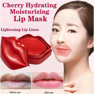 มาส์กปาก BIOAQUA CHERRY COLLAGEN คอลลาเจน บำรุงปาก ทำให้ปากอมชมพู อิ่มน้ำ 60กรัม 20แผ่น LIP MASK พร้อมส่ง