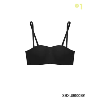 Sabina ซาบีน่า เสื้อชั้นใน INVISIBLE WIRE (Set 3 ชิ้น) (ไร้โครง) (เกาะอก) รุ่น Pretty Perfect รหัส SBXU8900BK สีดำ