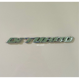 โลโก้ Di-TURBO ขนาด22cm.x1.8cm. ISUZU D-MAX สีเงิน