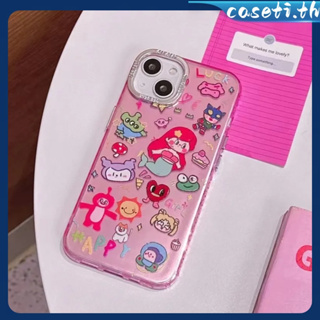 คูปองเคลม🎀เคสไอโ case for iphone 11 12 นางเงือกบุคลิกภาพแฟชั่น เคส 14 13 12 11 pro max เคสมือถือกันกระแทก