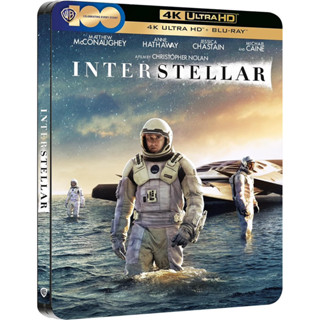 [แผ่นหนังลิขสิทธิ์แท้] INTERSTELLAR Steelbook (กล่องเหล็ก) [4K Ultra HD + Bluray + Bonus]