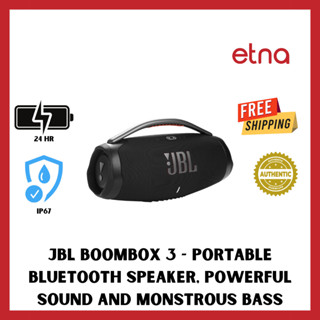 Boombox 3 - Portable Bluetooth Speaker, Powerful Sound and Monstrous bass