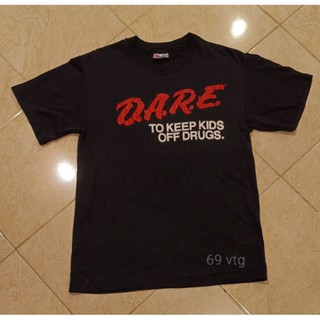 vintage D.A.R.E 90s ผ้าบาง