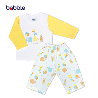 [ขายดี] BABBLE ชุดเด็ก ชุดไปเที่ยวเด็ก แขนยาวขายาว อายุ 3 เดือน ถึง 9 ปี (5 ลายให้เลือก) (SL002) (BSL)