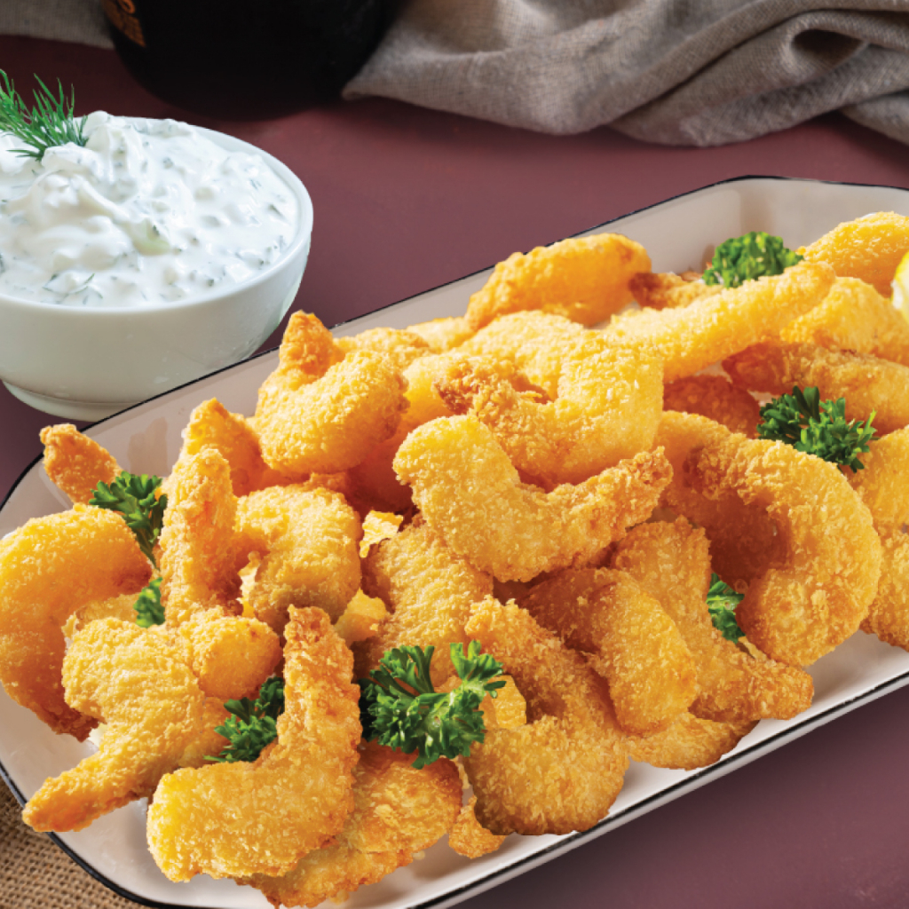 Qfresh กุ้งกรอบ พร้อมซอสทาร์ทาร์