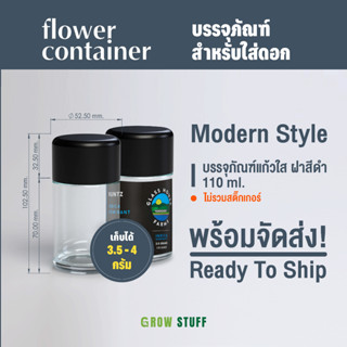 Modern Style - บรรจุภัณฑ์ใสฝาดำขนาด110ml.