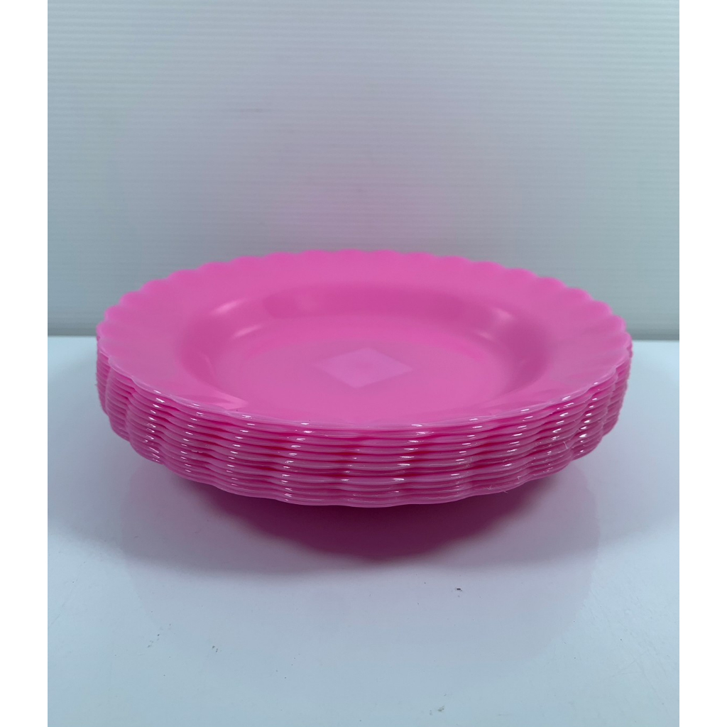 จานสีพลาสติก No.0031 sn 8 นิ้ว มี3สี ยกโหล12ชิ้น - รูปที่ 6