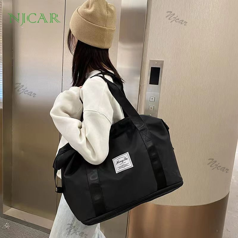NJCAR BAG  กระเป๋าเดินทาง 8005C พับได้ หิ้วได้ สะพายได้ กันน้ำ สําหรับใส่เสื้อผ้า