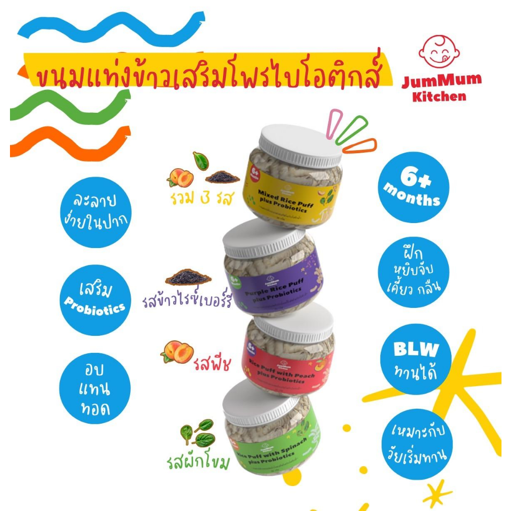 Rice Puff ซื้อ3ได้4กระปุก ตรา จ้ำม่ำคิชเช่น JummumKitchen