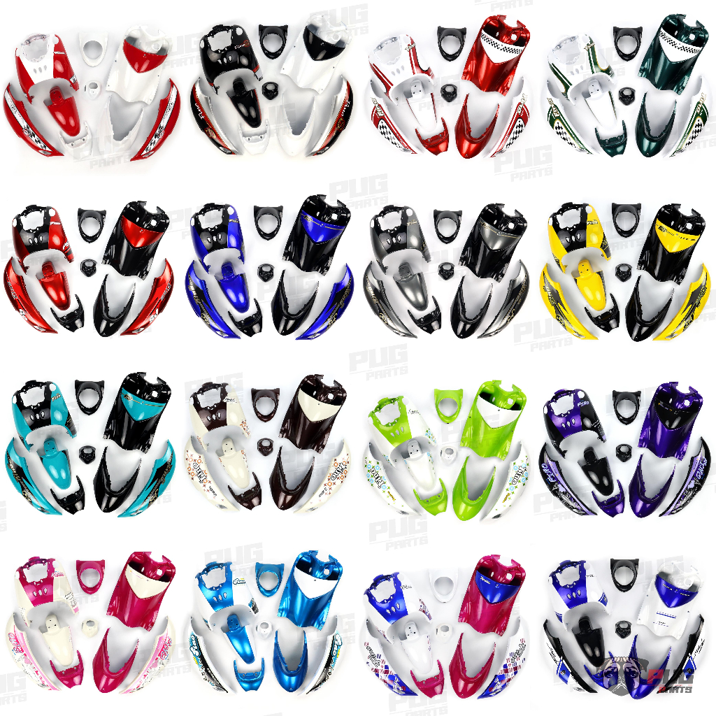 PUGParts ชุดสีฟีโน่ (เกย์เดียว/รวม) ชุดสีฟีโน่ตัวเก่า ชุดสี fino ชุดสีฟีโน่เกย์รวม fino ชุดสี fino ตัวเก่า เฟรมรถฟีโน่