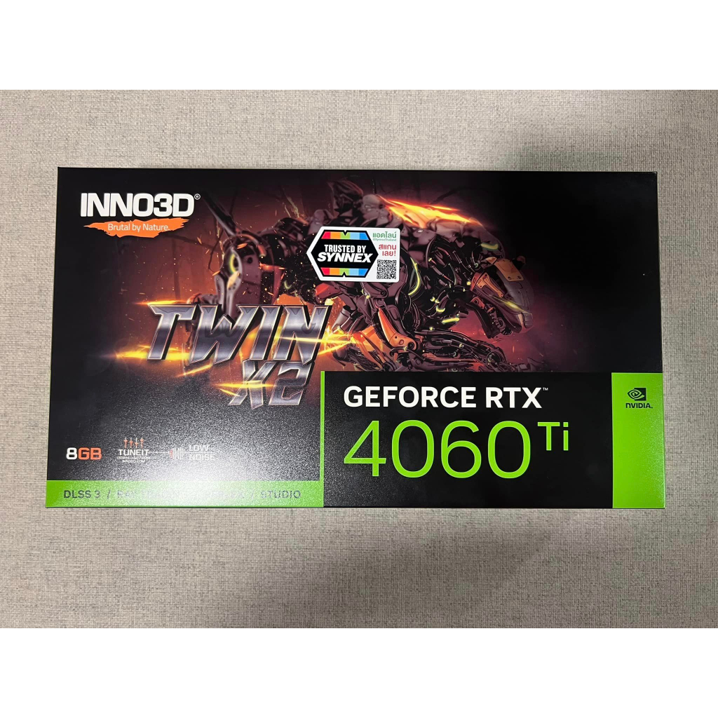 การ์ดจอ RTX 4060 TI INNO3D 8GB (มือสองสภาพใหม่)