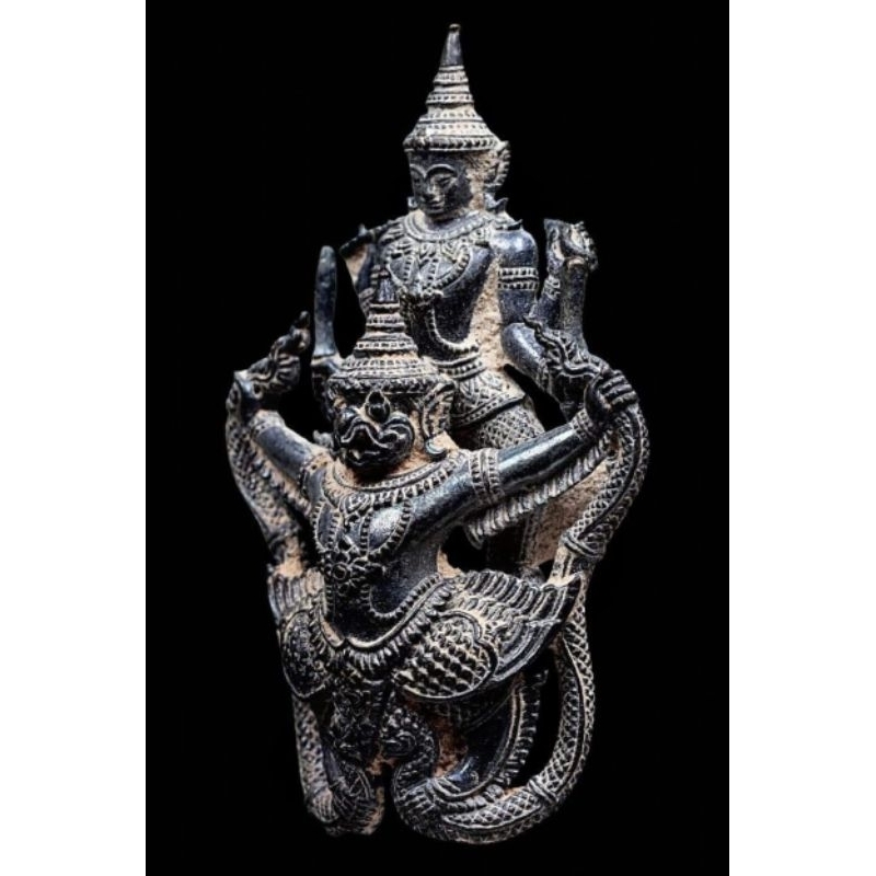 พระนารายณ์ทรงครุฑ♦เลข3 [เนื้อนวะเก้ามงคล เทดินไทย]⭐หลวงปู่ศักดิ์ สมาหิโต