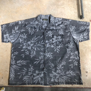 เสื้อฮาวาย Vtg.Hawaii Shirt PENMANS MADE IN CHINA Sz.3XL 80% POLYESTER 20% COTTON