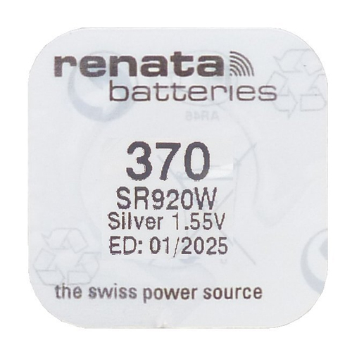 ถ่านกระดุม Renata 370 เบอร์ ‪SR920W , 370 1.55V แบ่งจำหน่ายเป็นเม็ด
