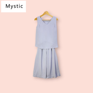 ชุดเซต Mystic ผ้าโพลีคูล็อตอย่างดี ไซด์ -  F   อก 36 นิ้ว เสื้อยาว 20 เอว 25-32 สะโพก 42 ยาว 31 นิ้ว