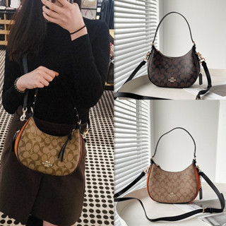 ของแท้ 💯%Coach crescent bag underarm bag Bailey hobo half moon bag กระเป๋าสะพายแฟชั่นผู้หญิง C6807