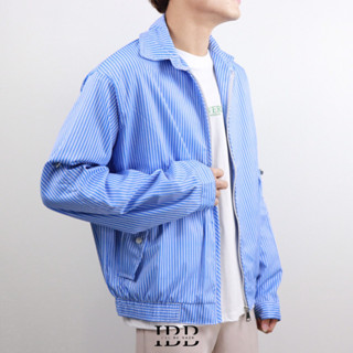 STRIPED KOREAN JACKET เสื้อแจ็กเก็ตโอเวอร์ไซส์ลายทาง