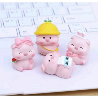 (พร้อมส่งในไทย) ตุ๊กตาหมูอ้วน ตุ๊กตาแต่งสวน แต่งบ้าน พร็อพ