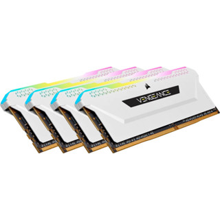 CORSAIR VENGEANCE RGB PRO SL 64GB (4 x 16GB) DDR4 3600MHz White CMH64GX4M4D3600C18W