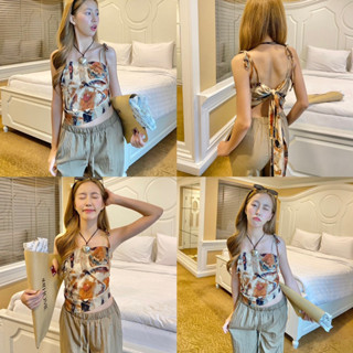 🍪🥞Bobbi top set🍪🥞ชุดเซ็ต/แยกชิ้น เสื้อกล้ามโชว์หลัง ชุดไปทะเล